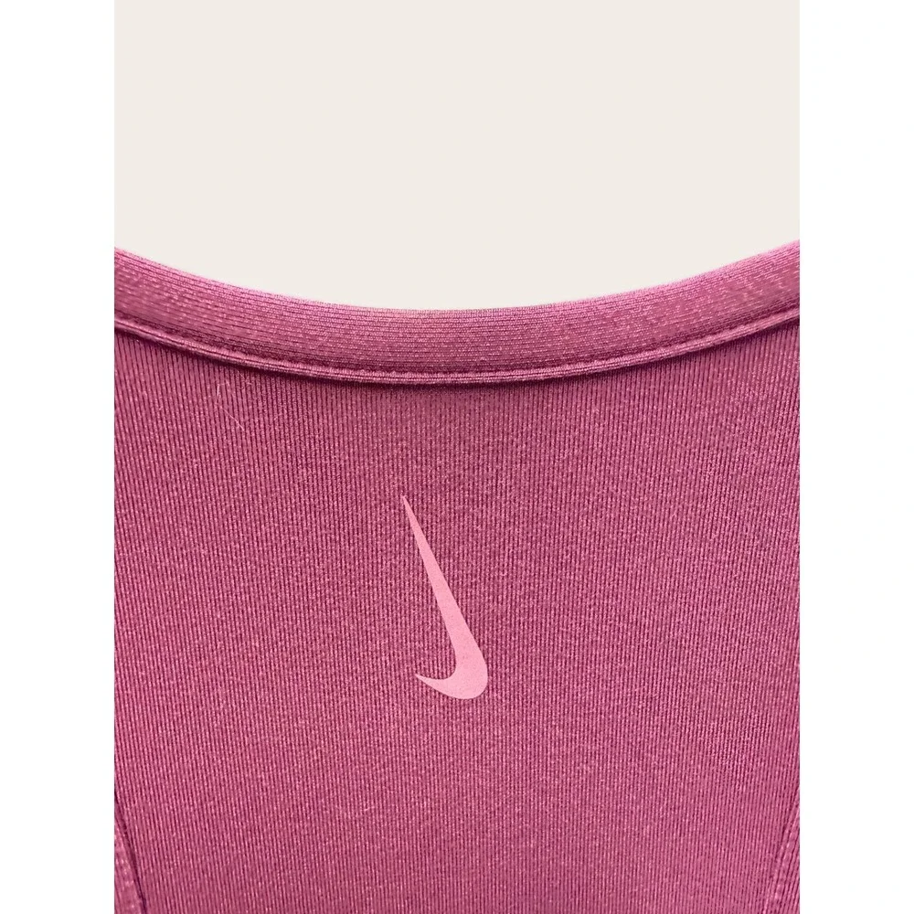 Nike Dri-FIT Womens Racerback Jumpsuit Plum Berry Jogger One Piece Medium